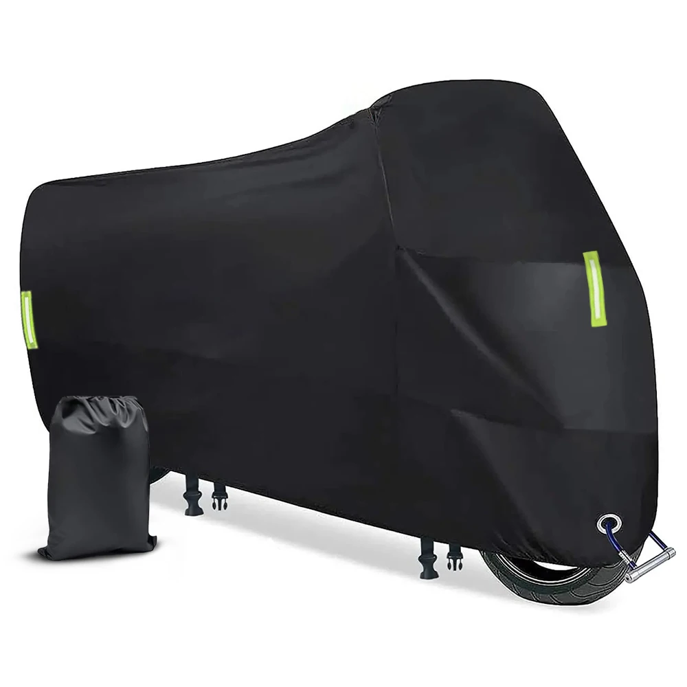 XXL 4XL 190T Водонепроницаемый чехол для мотоцикла Универсальный уличный УФ-защита от