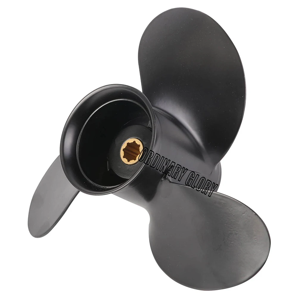 9x 9 Алюминиевый Пропеллер для Mercury подвесного мотора 6HP 8HP 9.9HP 15HP 8 зубьев Spline 48-828156A12