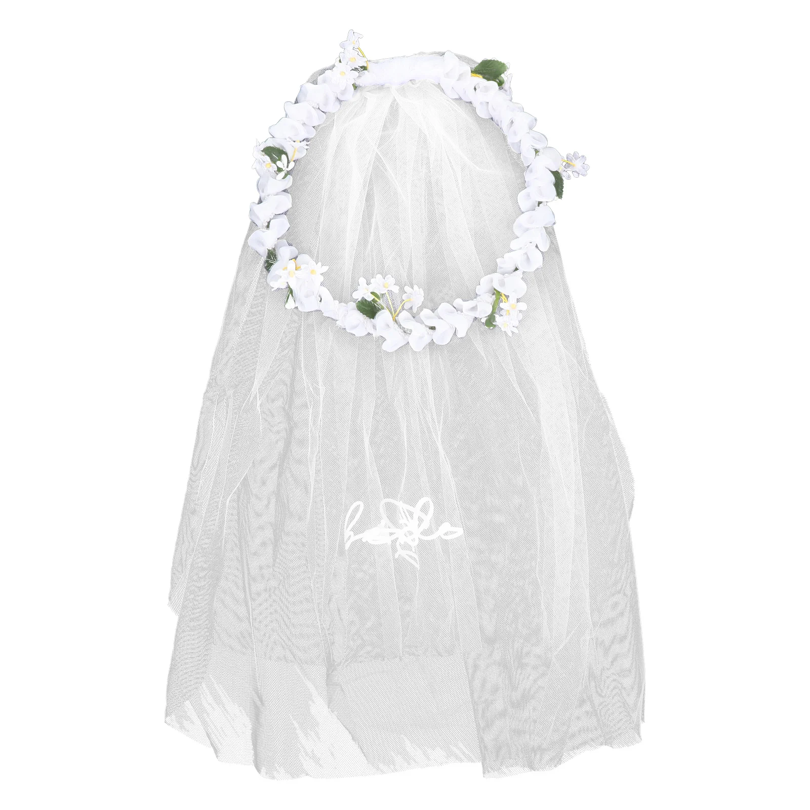 

The First Time Artificial Wreath Crown Bride Flower Hair Decor Girl Photo Headdress Props