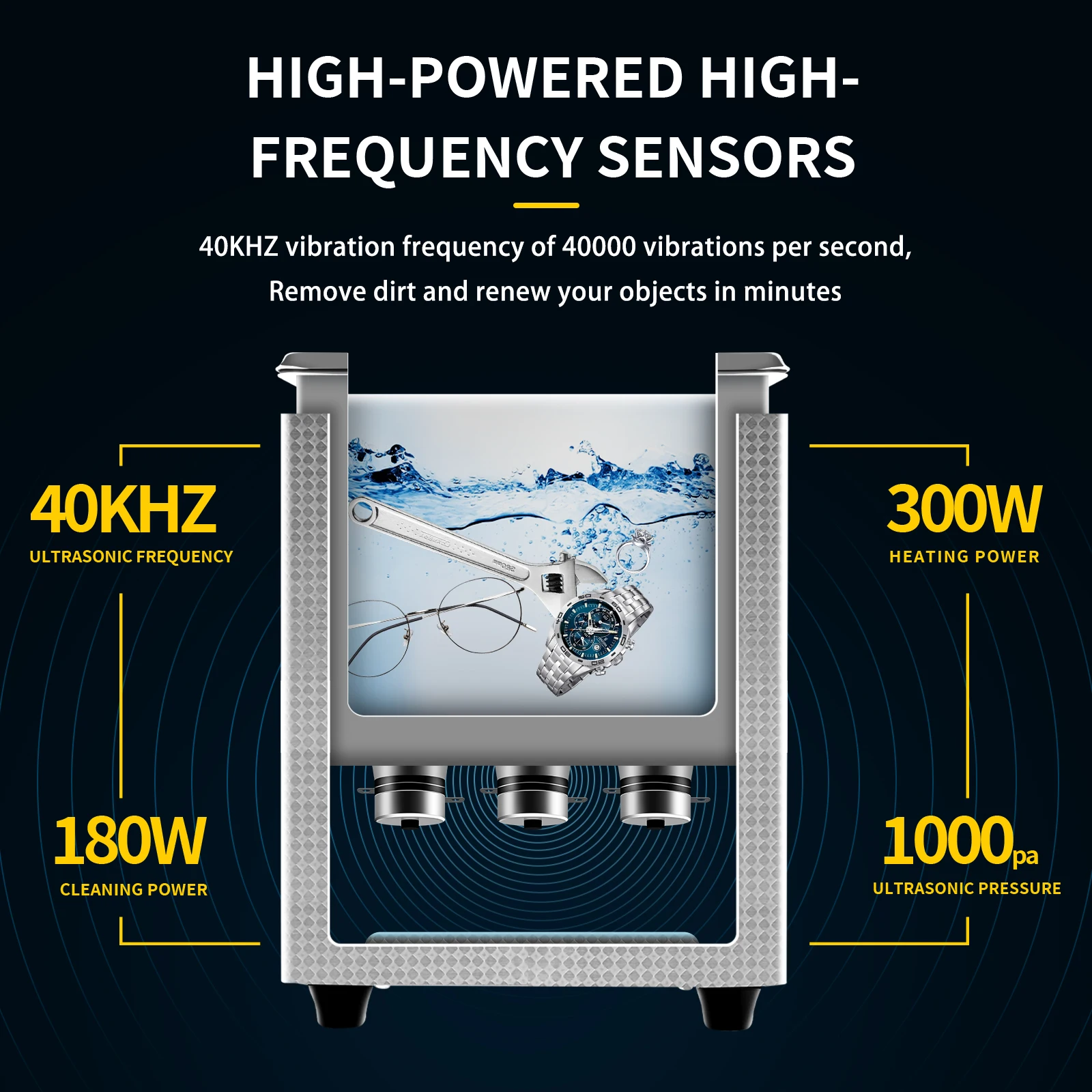 Фото ACMESONIC Manufactory 40 кГц 180 Вт Erupe Популярный ультразвуковой очиститель C630 6L №2