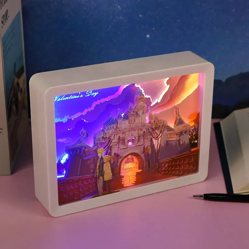 3D Бумажная рамка для фотографий сделай сам бумажная рукоделие теней бумаги