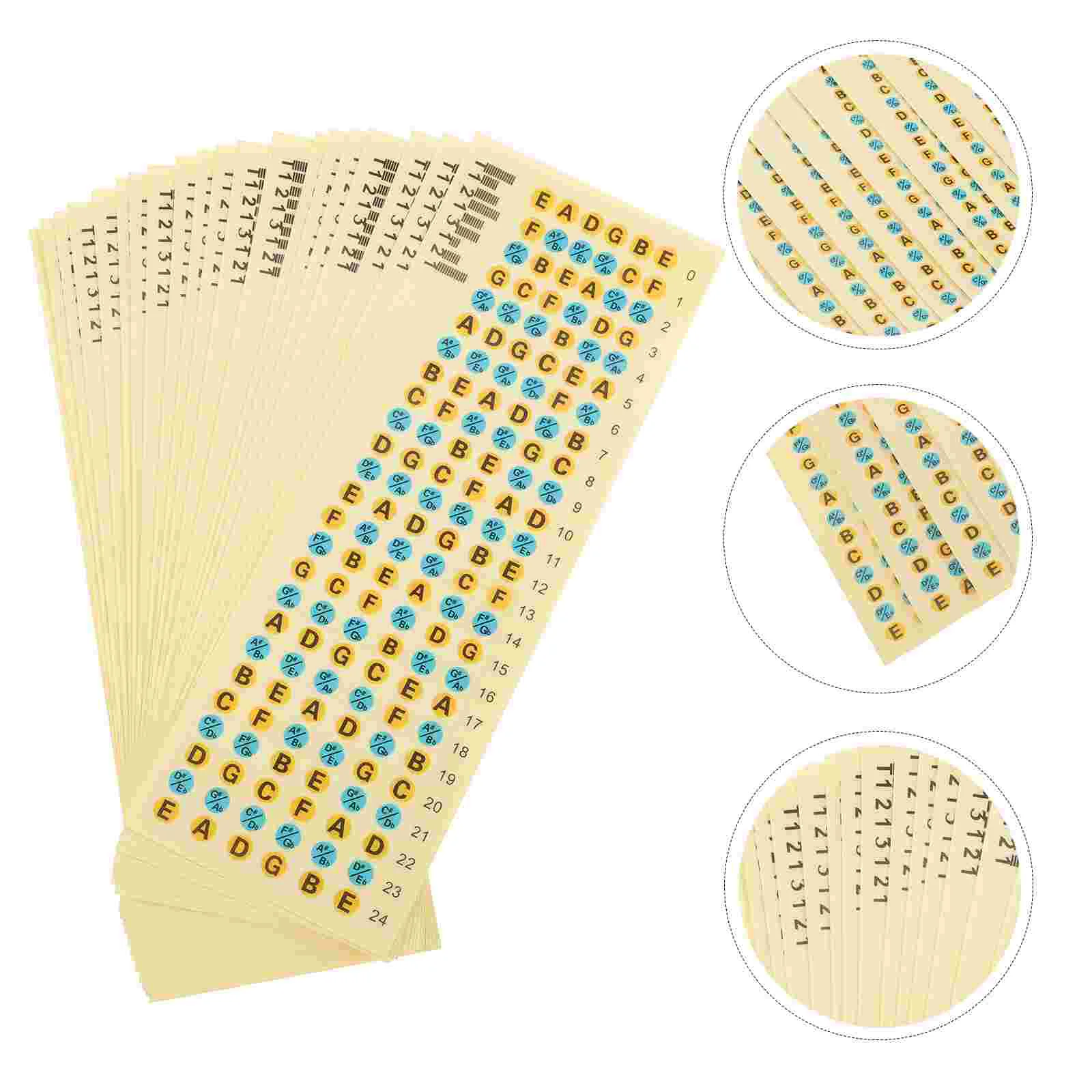 

20pcs Guitar Neck Fretboard Note Guitar Fretboard Stickers Scale Stickers Guitar Note Stickers