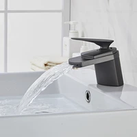 kitchen and bathroom basin faucet baked black stainless steel hot and cold two speed water outlet household booster faucet