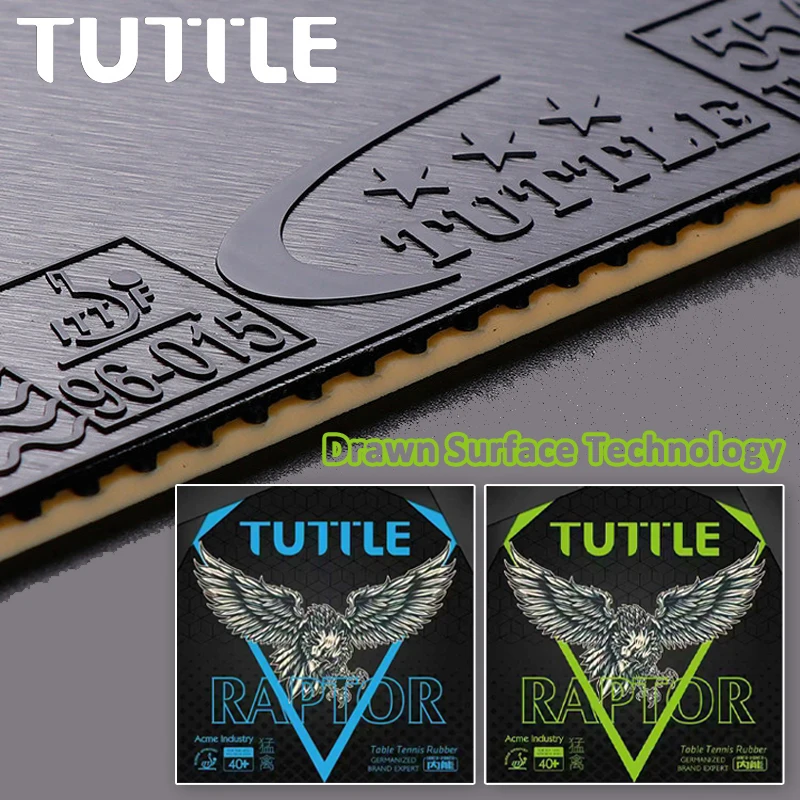 Фото Накладка для настольного тенниса TUTTLE Raptor Series с микротактильной поверхностью, сертифицированная ITTF №1