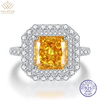 wuiha luxury real 925 sterling silver crushed ice cut 88mm yellow diamond created moissanite gemstone wedding ring fine jewelry