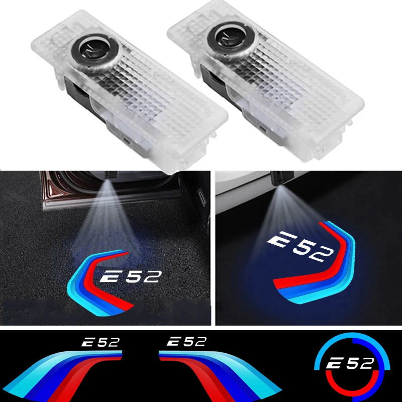 

For Z8 E52 Badge 1999-2003 2PCS Car Decoration LED Auto Door Welcome Shadow Laser Lights Projector Courtesy Ghost Logo Lamps