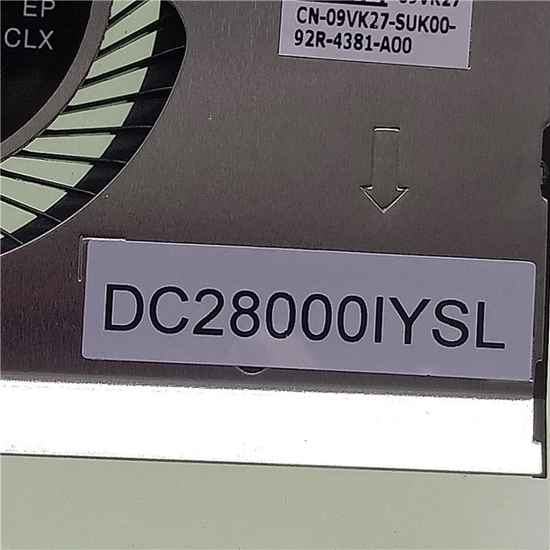 Новый оригинальный охлаждающий вентилятор для ноутбука Dell Latitude 5580 5590 Precision 3520 3530