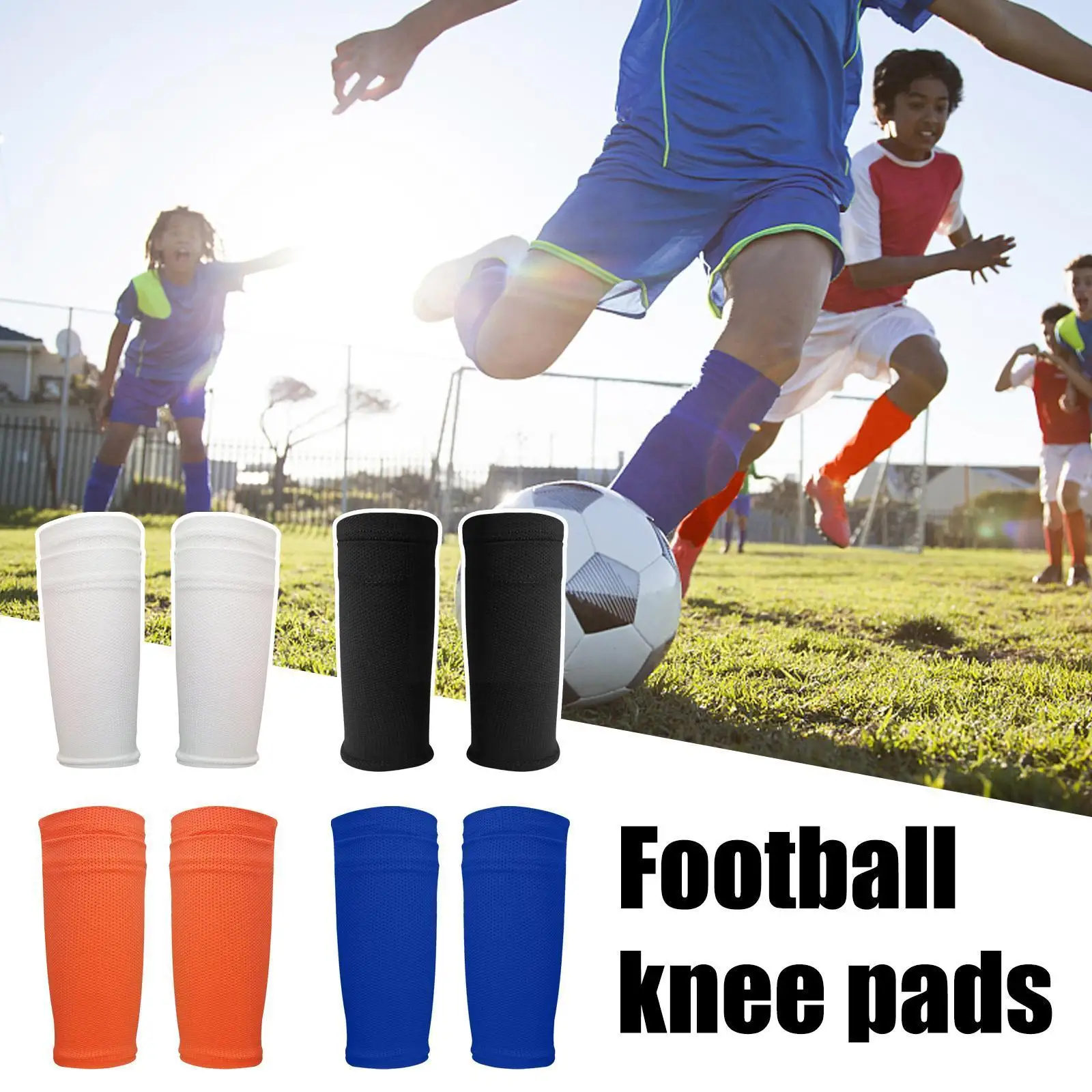 

1Pair Soccer Shin Guard Pad Sleeve Knee Leg Shinguard For Adult Teens Children Training Support Football Compression Calf S L7L3