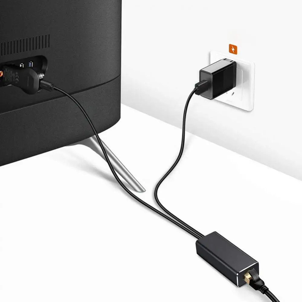 

2 в 1 сетевой адаптер Micro USB Ethernet кабель для Chromecast Fire TV Stick