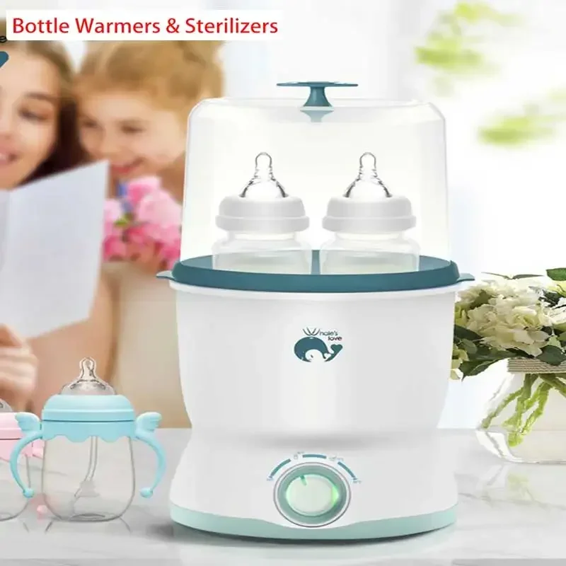 

Baby Bottle Warmer & Bottle Sterilizer Steriliser Double Bottle Warmer for Breast Milk Newborn Baby Feeding Bottle Warmer