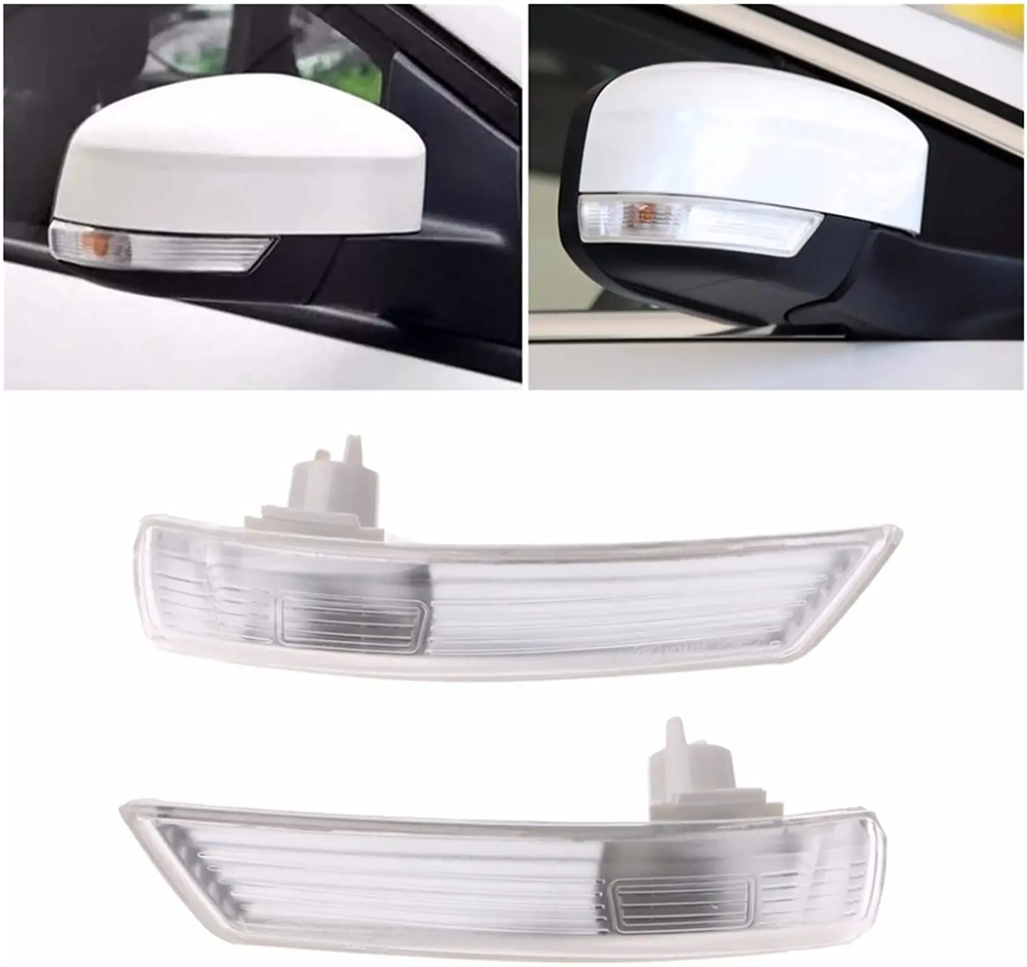 for Ford Focus MK 2 3 Mondeo Mirror Turn Signal Corner Light Lamp Cover Left Right Cab/Is Co-pilot Shade 12-18 Car Accessories