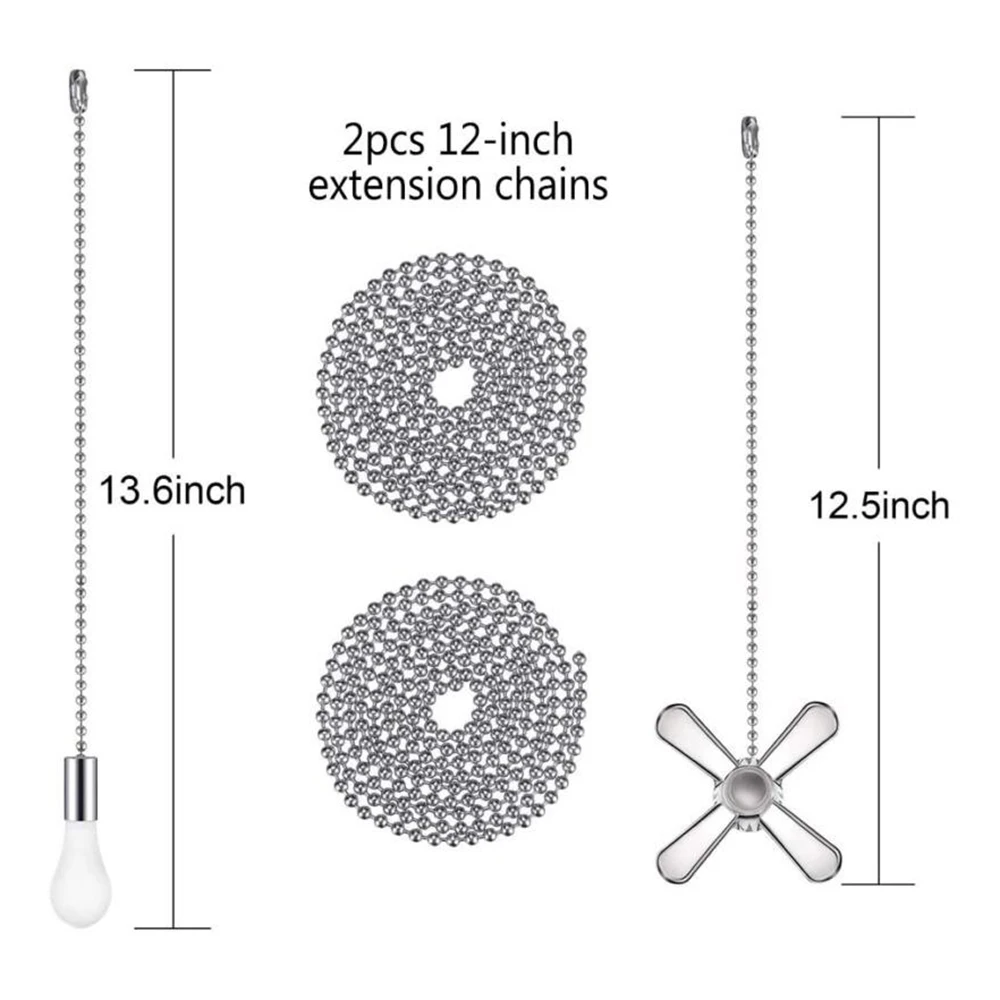 

Ceiling Fan Pull Chain Beaded Ball Extension Chains With Light Bulb And Fan Cord For Ventilation And Other Occasions