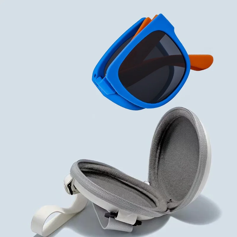 

2023 трендовые квадратные черные складные поляризационные солнцезащитные очки для женщин, зеркальные синие солнцезащитные очки со складками из титанового сплава, модные солнцезащитные очки