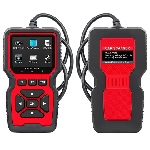 Автомобильная проверка здоровья, полный OBD2, совместимый, профессиональный многоязычный детектор неисправностей, сканер v519, OBDII, автомобильный диагностический инструмент