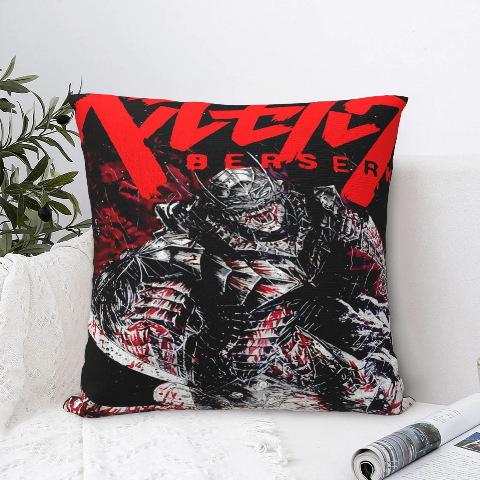 

Berserk Armor манга 1318, чехол для подушки, украшение для дома, подушки, чехол для подушки, Белый Роскошный чехол для подушки, чехол для подушки на мо...