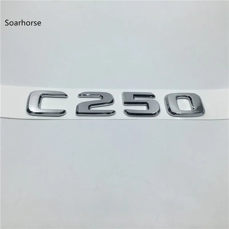 Для W203 W204 C-Class багажник Задняя эмблема хромированные буквы C200 C220 C230 C250 C260 C300 C320 C350