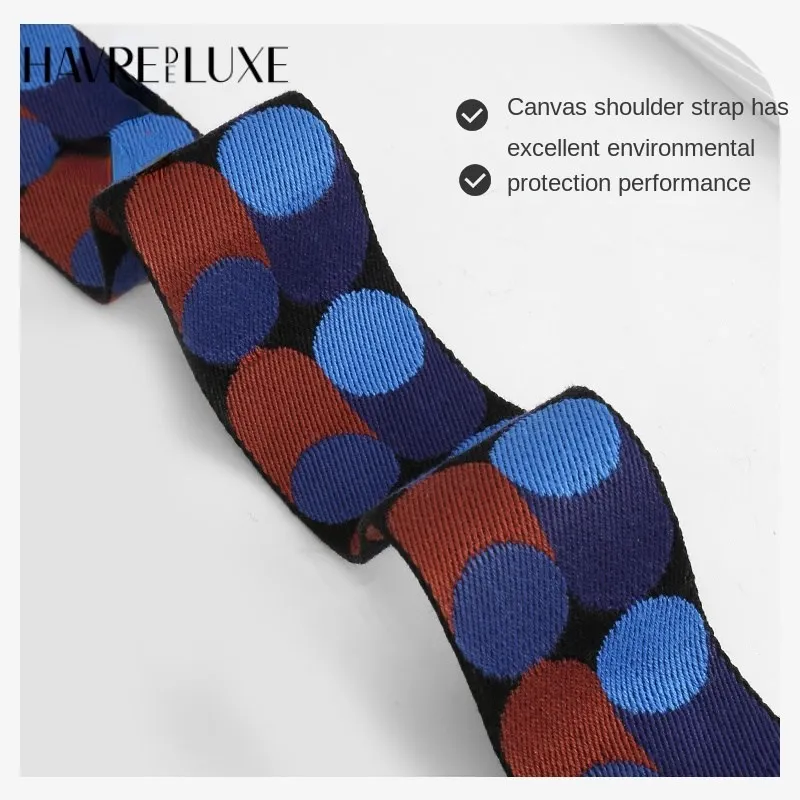 Bag Shoulder Strap Transformation Canvas crossbody Bag Strap for women's bag Polka Dot Niche replacement Strap Accessories