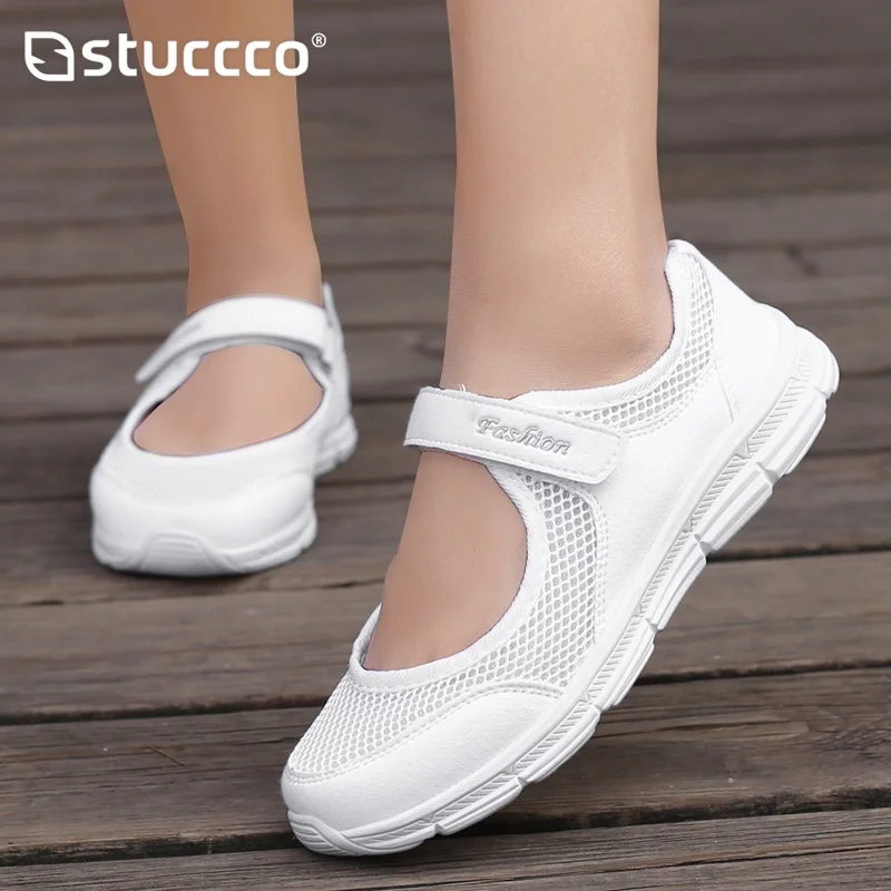 Summer Womens Fashion Casual Running Shoes Women Sneakers Weave Mesh Fabric Comfortable Flats Ladies Shoes Zapatos De Mujer