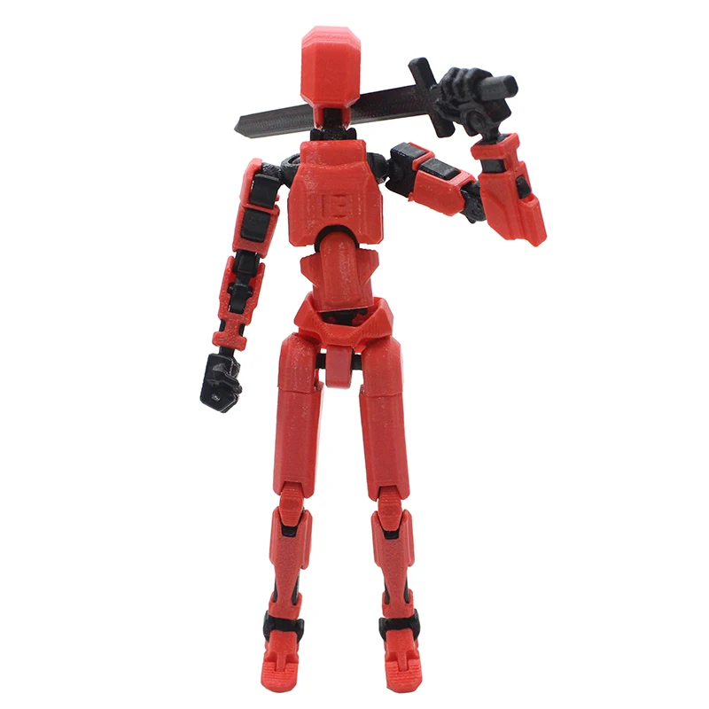 Многошарнирный подвижный робот с 3D принтом манекен Toyslucky 13 фигурки героев