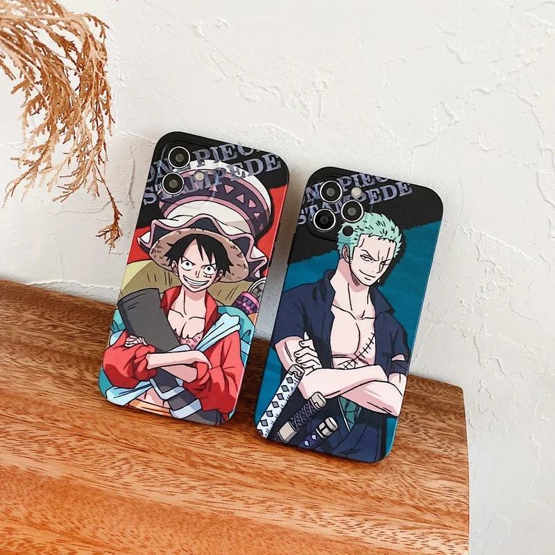

Japanese Animation Phone Anti Falling Protective Shell for IPhone11 12 13 Pro Max X XR 7 8 Plus SE Cover Transparent Phone Case