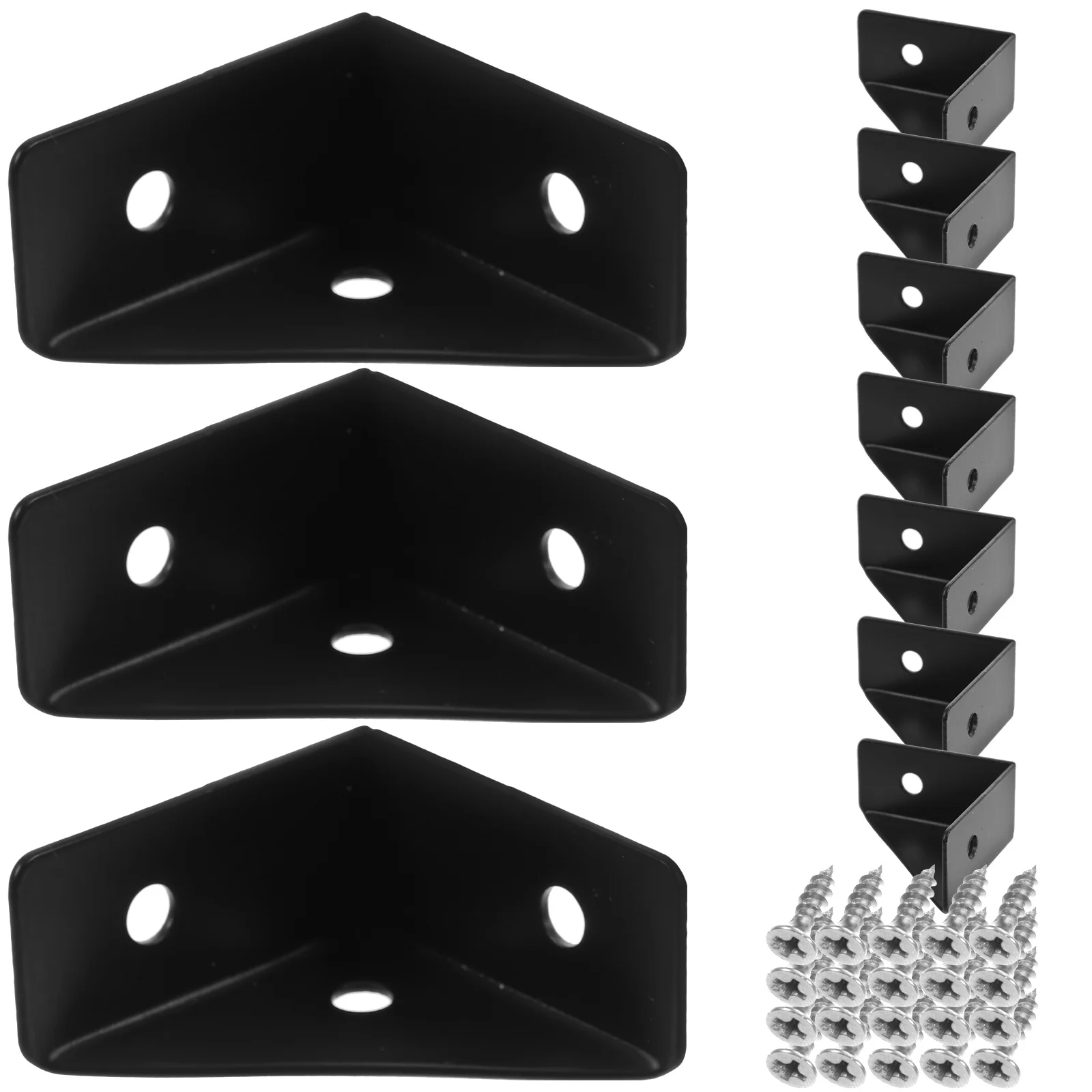 

10 Pcs Joint Fastener Corner Shelf Shelving Brackets Walls Mounting Braces Angle Cabinet One Piece Shelves