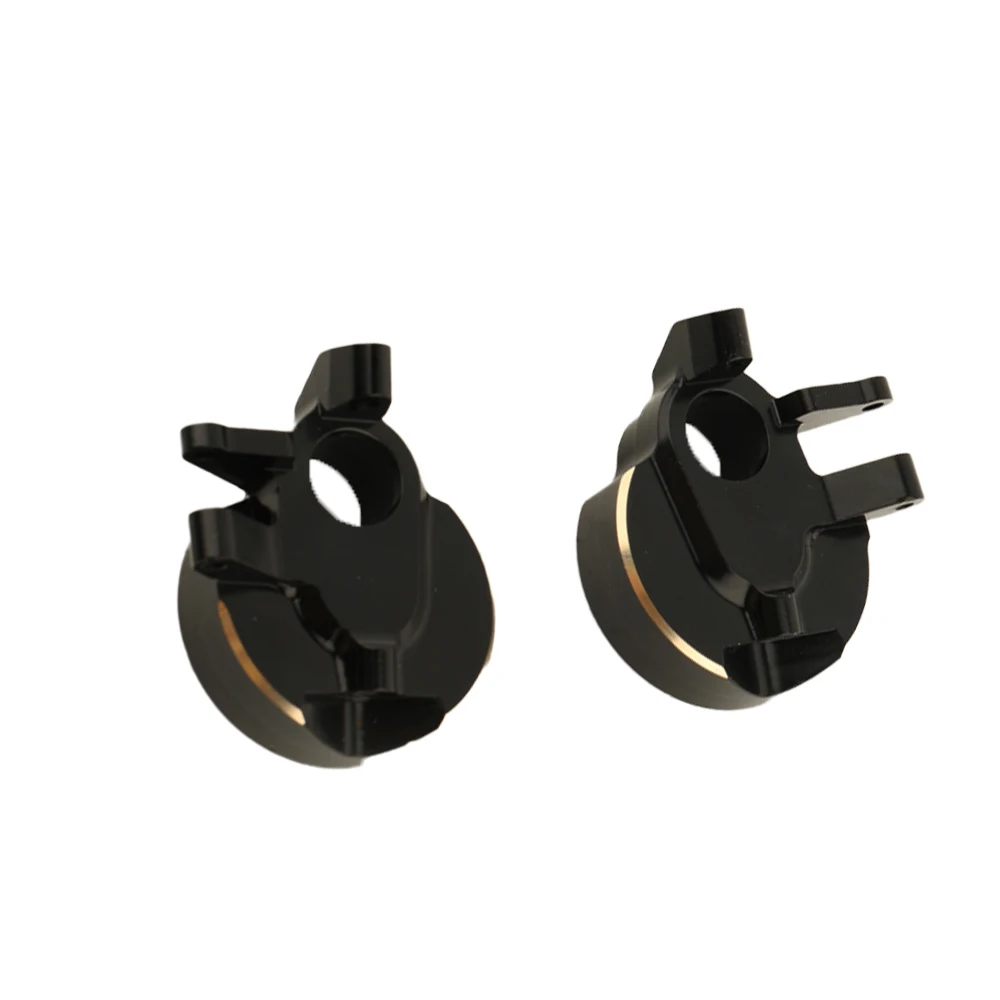 Black Heavy Duty Brass Counterweight Steering Knuckle 1/10 Rc Track Scx10 Iii Capra
