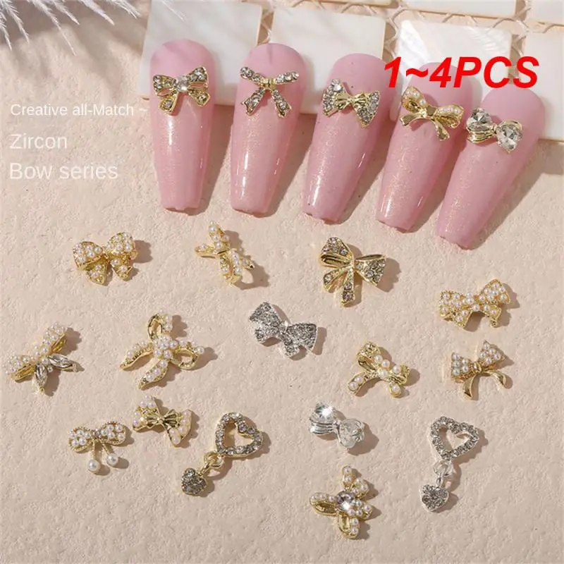 

1~4PCS Aurora Color Rhinestones Not Prone To Fracture Metal Nail Art Decoration Nails Online Popular Pearl Persistent New