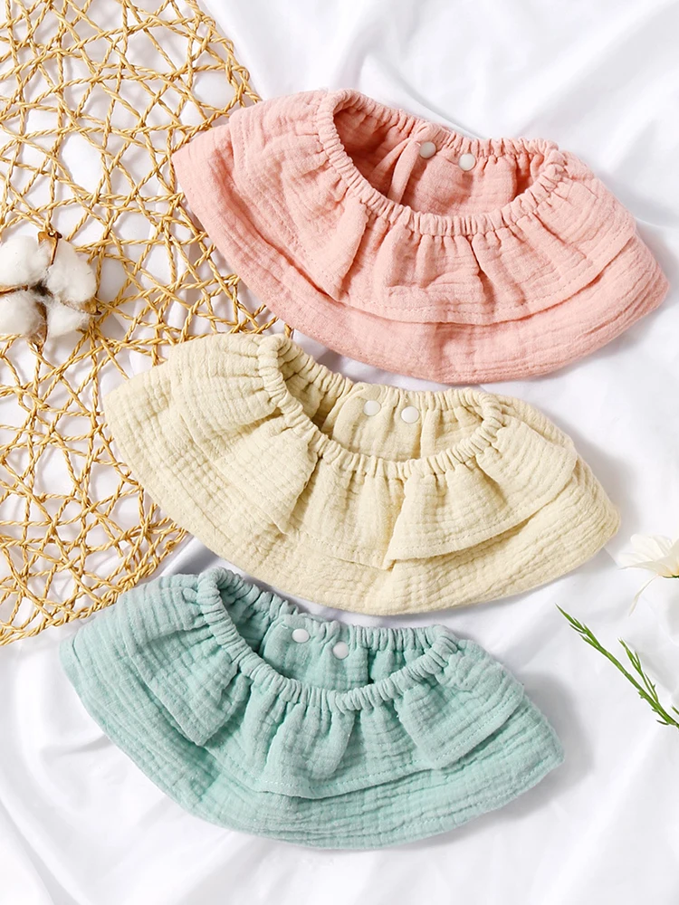 3 Упаковки Детские Нагрудники С Регулируемым Ремешком Хлопковые Аксессуары