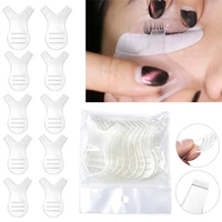 510pcs 4 8cm transparent silicone eyelashes lift lifting curler eye lash extension graft brush tool accessories