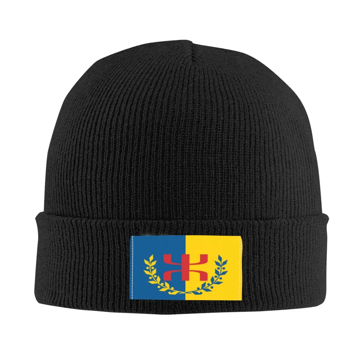 

Kabyle Amazigh Flag Skullies Beanies Caps Unisex Winter Warm Knitted Hat Hip Hop Adult Berber Proud Bonnet Hats Outdoor Ski Cap