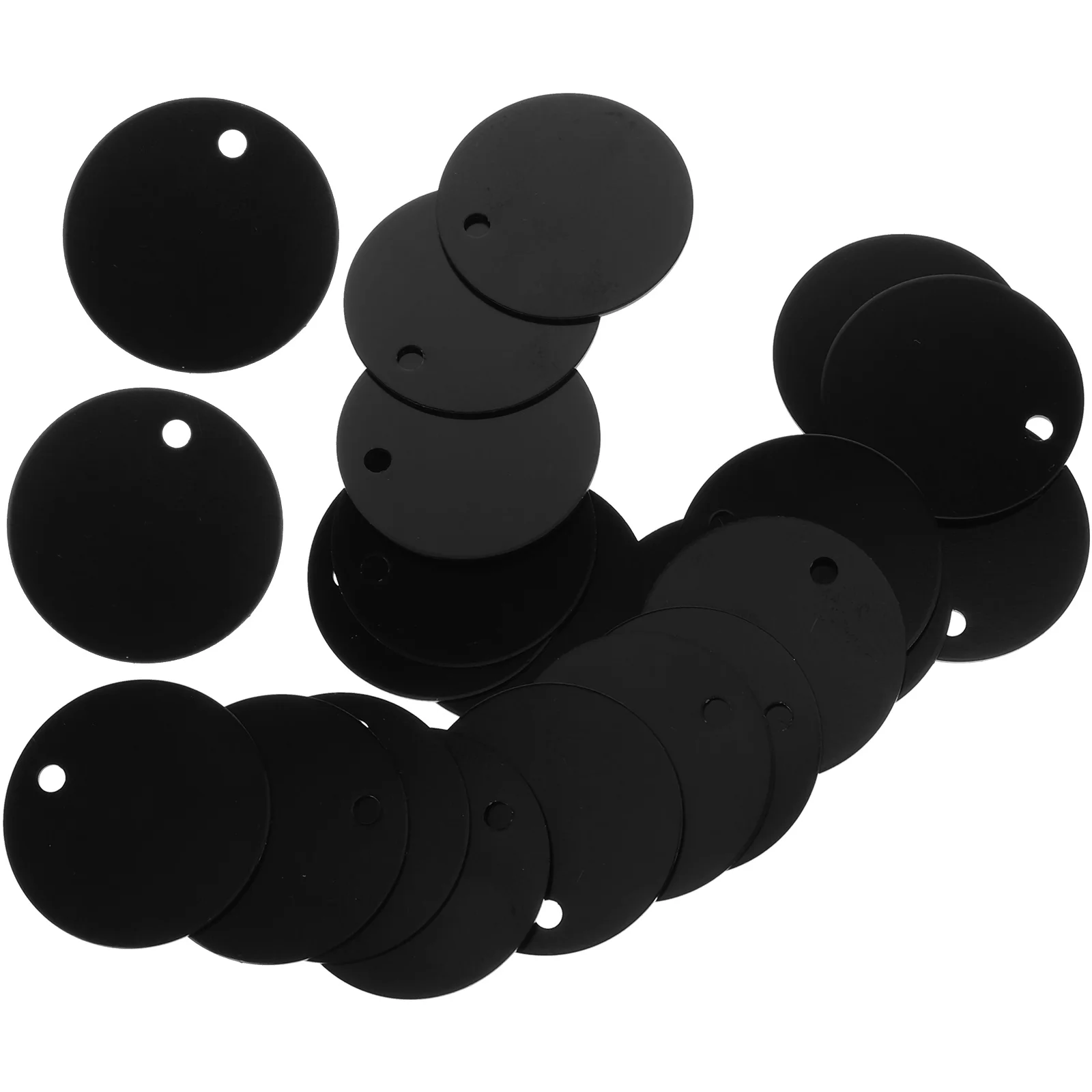 25 шт. бирка для домашних животных из алюминиевого сплава круглая пустая тяговая