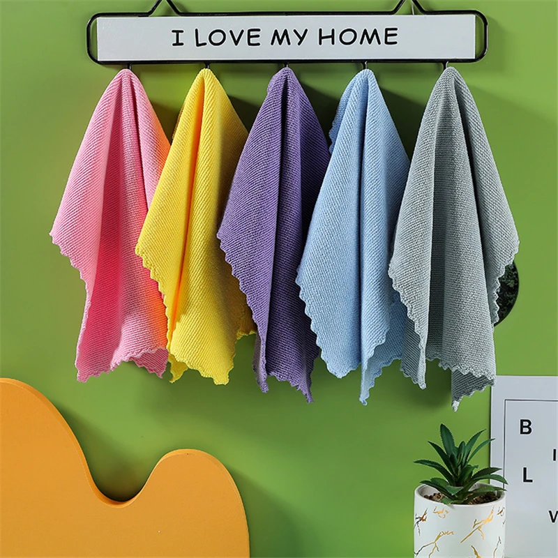 

4PCS Kitchen Supplies Towels Microfiber Cleaning Cloths Non-stick Oil Dish Cloth Rags Multifunctional Soft Towel for Kitchen
