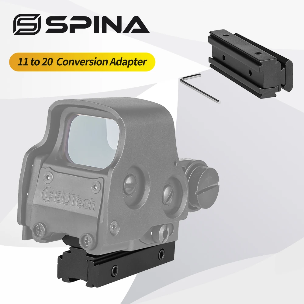 

Tactical Scope Mount 11mm Dovetail to 20mm Picatinny Rail Conversion Adapter Converter Riser Base