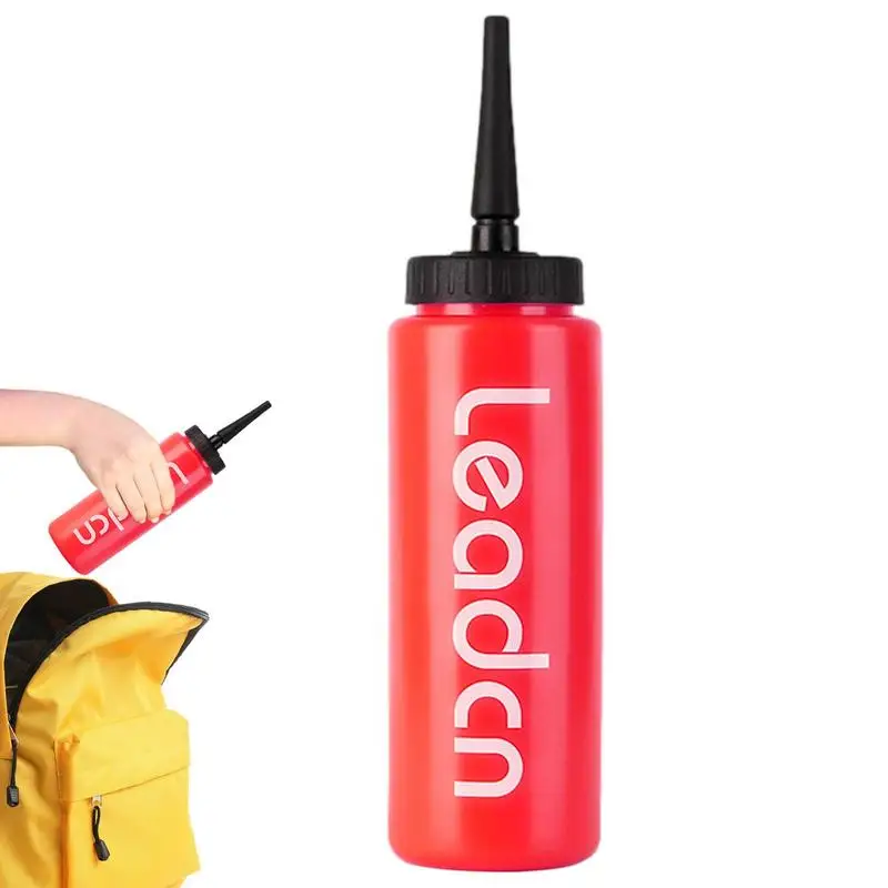 

Portable Ice Hockey Water Bottle 1000ML Large Capacity Football Boxing Bottle Long Straw Design Sports Equipment