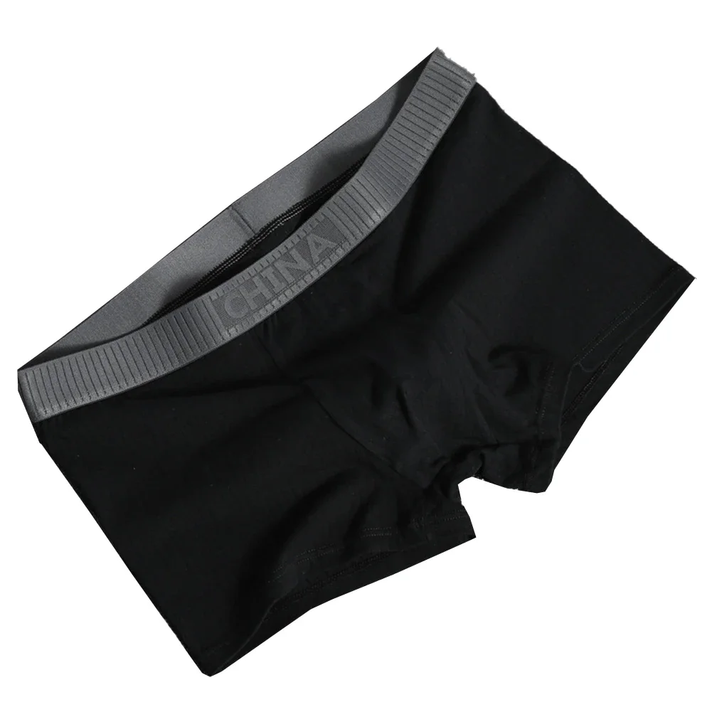 Мужские трусы-боксеры с резьбой нижнее белье низкой посадкой плавки шорты трусы