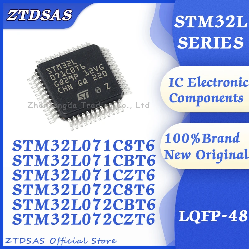 

STM32L071C8T6 STM32L071CBT6 STM32L071CZT6 STM32L072C8T6 STM32L072CBT6 STM32L072CZT6 STM32L072 STM32L07 STIM32L STM IC MCU LQFP
