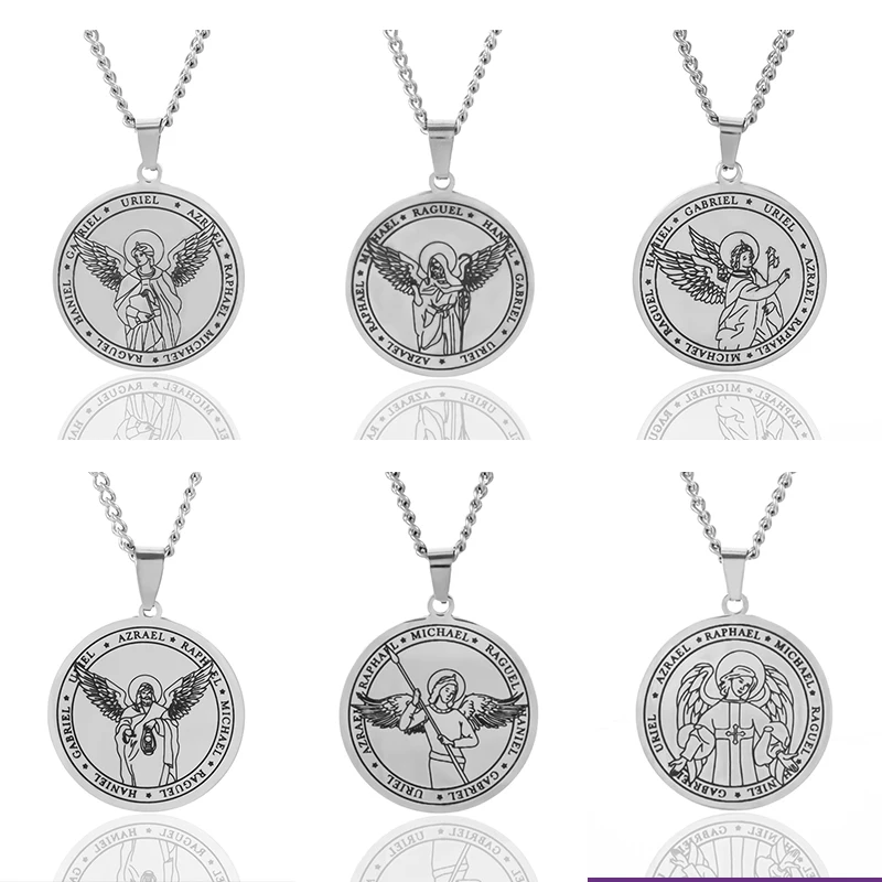 

Exquisite Seven Archangel Necklace Men's Women's Amulet Accessories Gift