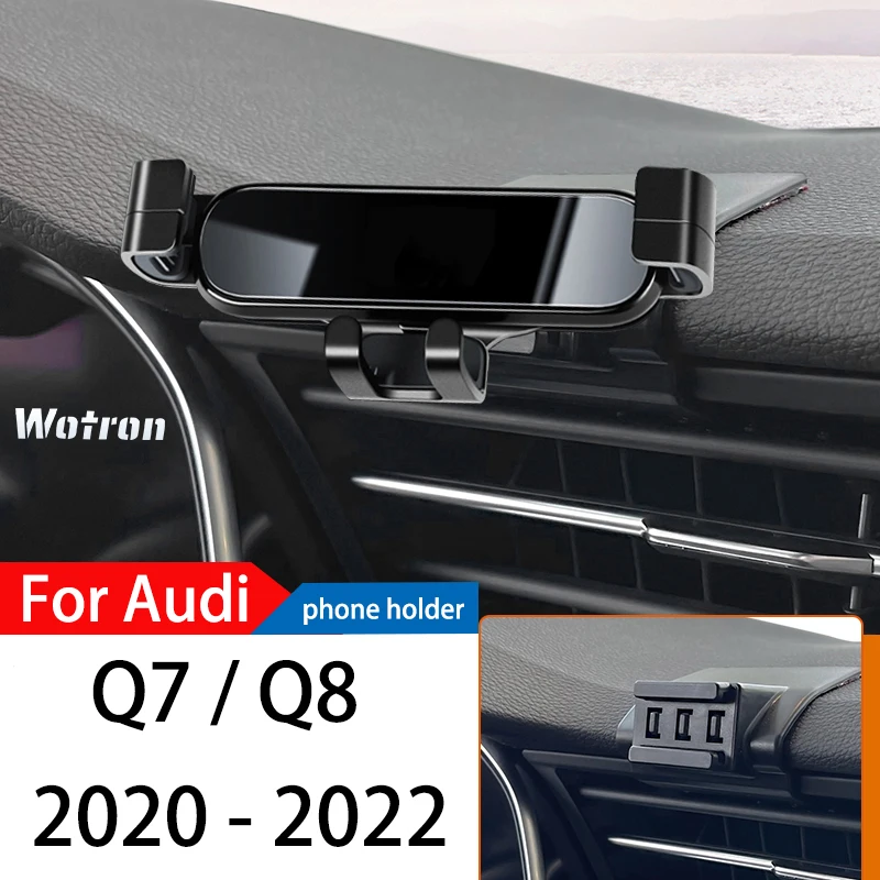 

Автомобильный держатель для телефона для Audi Q7 Q8 2020-2022 GPS Специальный гравитационный навигационный штатив с вращением на 360 градусов
