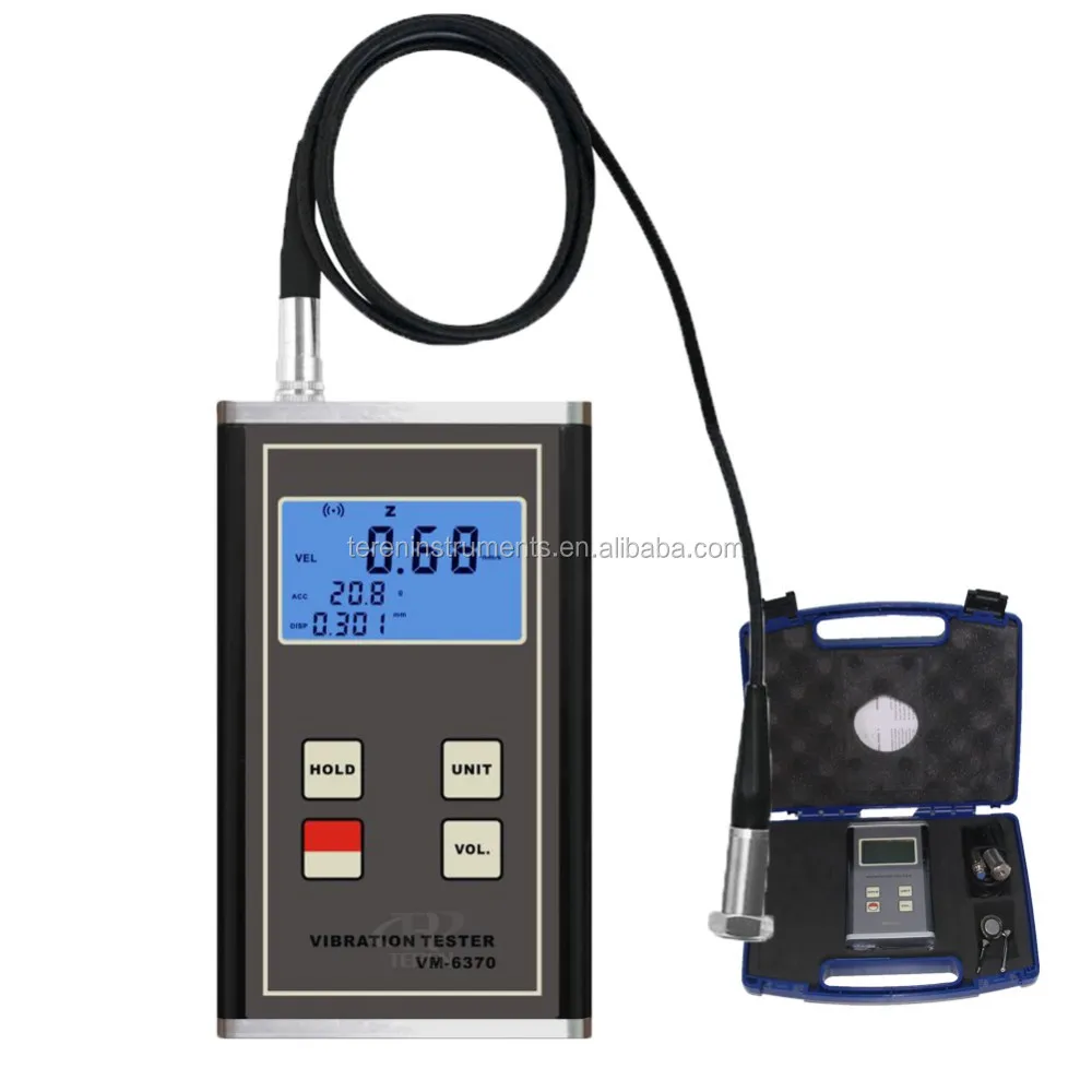 

Handheld Vibrometer VM-6370 measuring testing for vibration meter