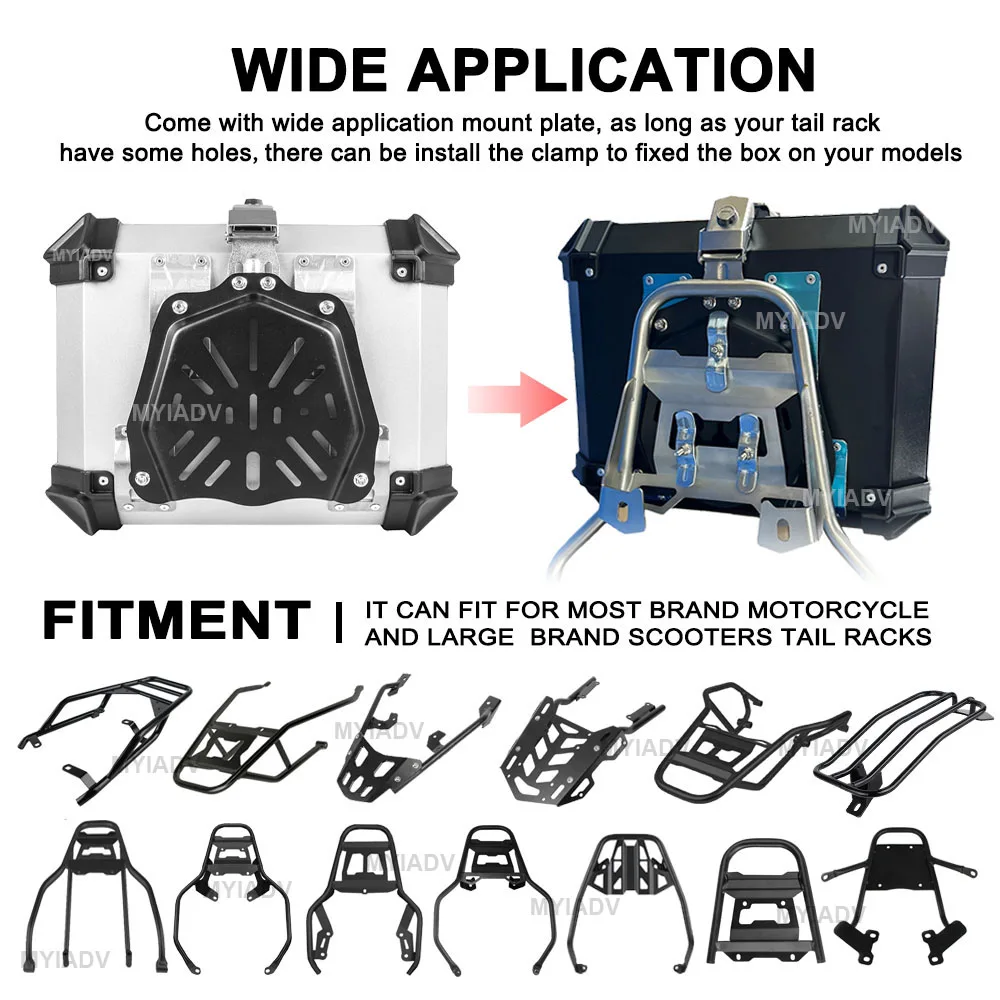 28L 32L задний багажник алюминиевые верхние чехлы для хранения универсальный