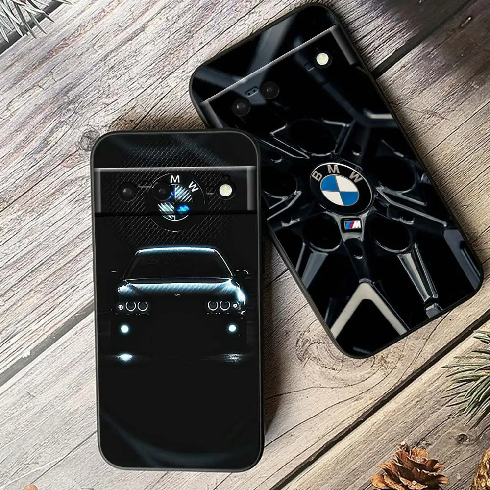 

Top Car BMW wheels luxury Phone Case For Google Pixel 8 7 6 Pro 6A 5A 5 4 4A XL 5G Black Shell Soft TPU Cover Fundas Capa