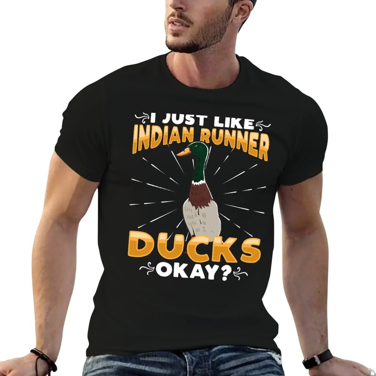 Футболка Я люблю Indian Runner Ducks спортивные рубашки для фанатов футболка с рисунком