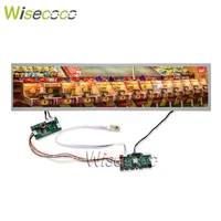 wisecoco 28 inch ultra wide monitor 1366x256 digital signage lcd ips 800 nits bartop arcade cabinet screen sunlight readable