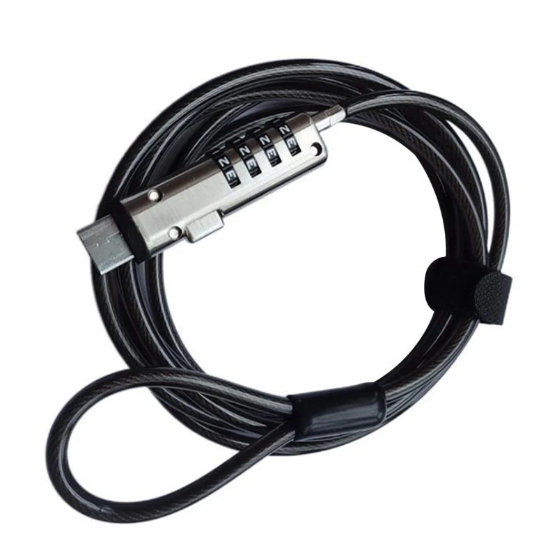 Фото Защитный Противоугонный замок с USB-паролем, используется для защиты от кражи на ноутбуке, планшете, проекторе, телевизоре №1