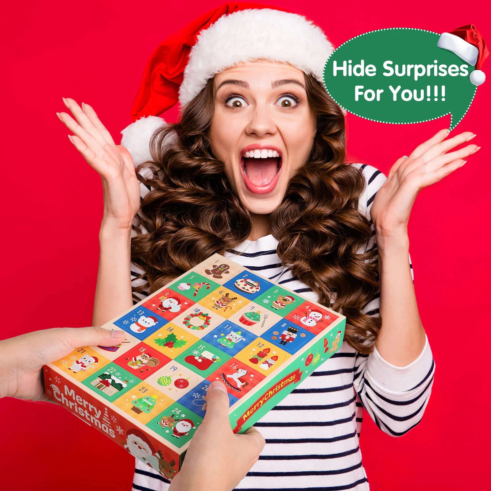 5 шт. коробки для рубашек подарков рождественский календарь подарок