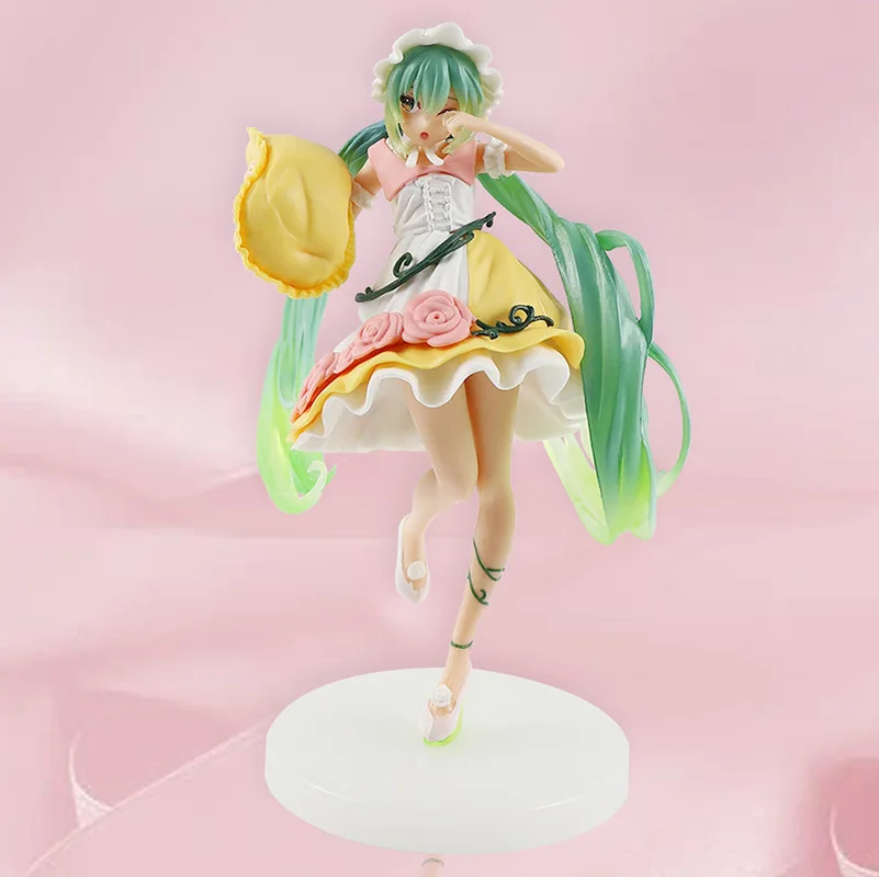 

Anime Hatsune Miku Action Figure Kawaii Bunny Girl Little Devil Snow Miku Figurines Collection Pvc Model Doll Kids Gift Toys