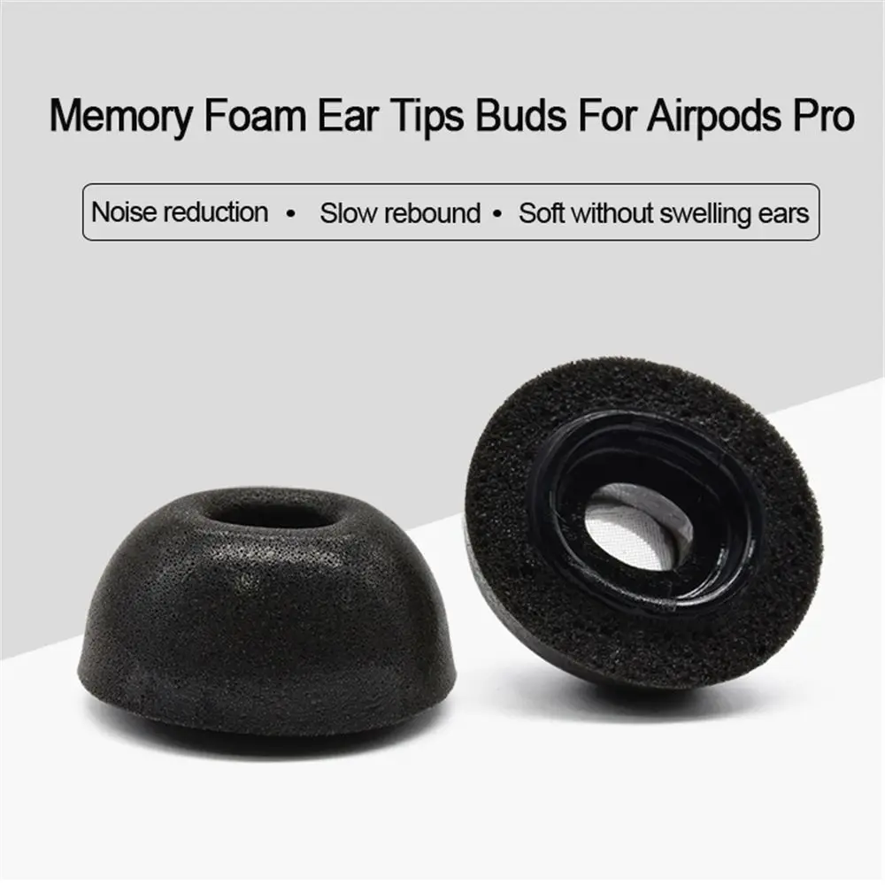 

Memory Foam Replacement Ear Tips Buds Bluetooth Wireless Noise Reduction Sponge Earplug For Airpods Pro Earphone Ear Tips