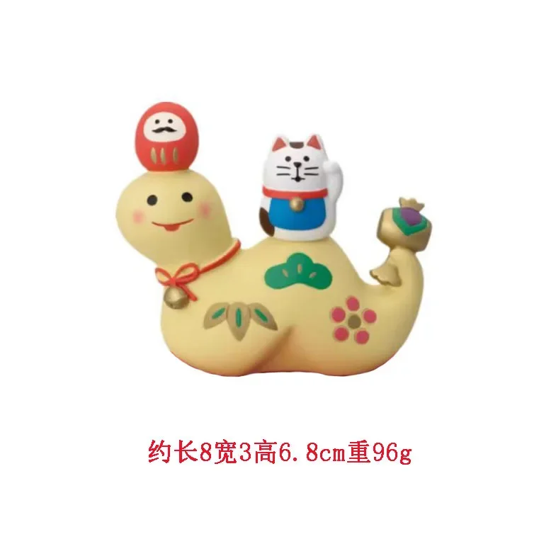 Японский стиль ZAKKA Cat Crafts Маленькие украшения для китайского Нового года Змеиный