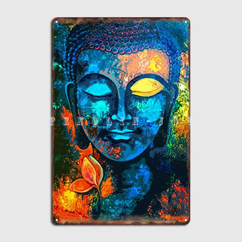 

Buddha Metal Plaque Poster Club Party Customize Poster Cinema Tin Sign Poster