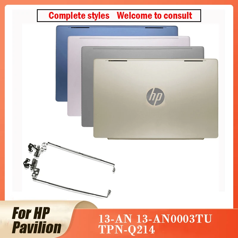 New Laptop For HP Pavilion 13-AN 13-AN0003TU TPN-Q214 LCD Back Cover/Hinges/Bottom Case Rear Lid Top A Cover Blue/Gold/Pink/Gray